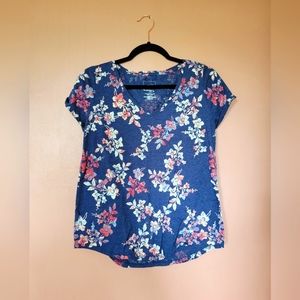 "The Everyday Tee" by Sonoma in floral print. Size Small